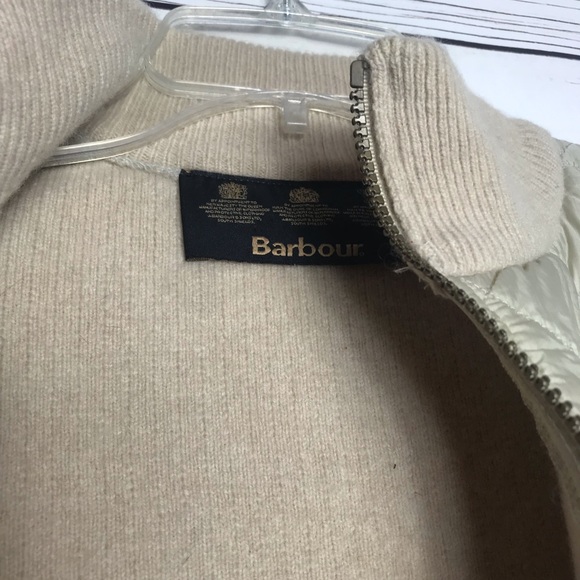 Barbour Nude Cream Full Zip Quilt Sporting Jacket - Picture 2 of 6